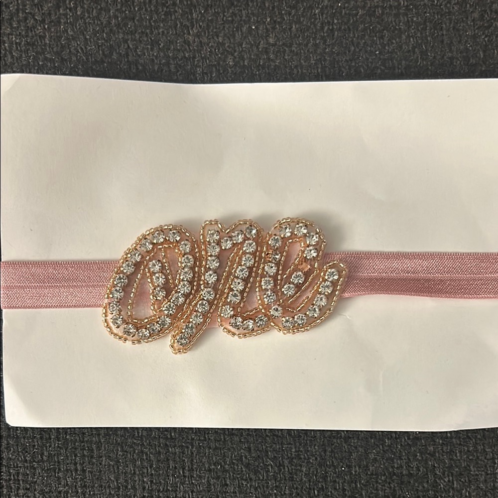 Rose Gold/Blush 'One' Headband